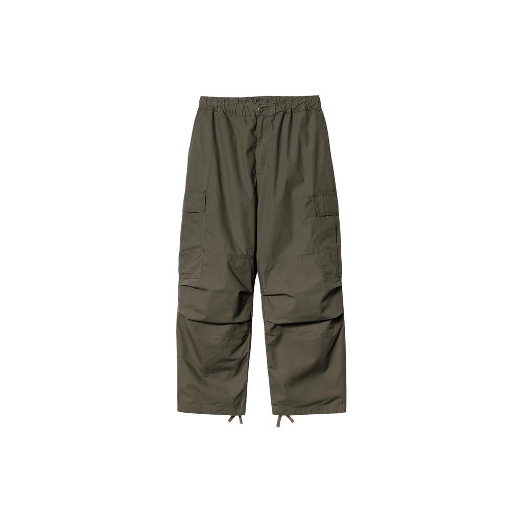 Carhartt WIP Cargo Pants Loose Fit Zipper Fly Square Label Work Pants Men pants Green I032967-63-02