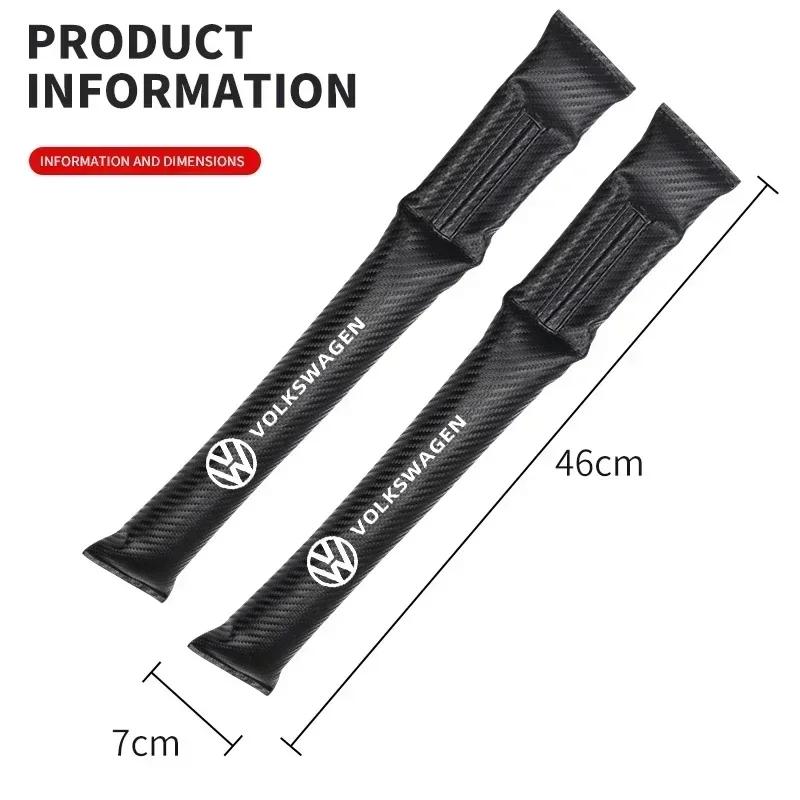 Car Seat Gap Filling Plug Cushion Side Seam Leak Proof Strip For Volkswagen VW GTI Polo Golf Passat Tiguan Arteon Touareg Taigo