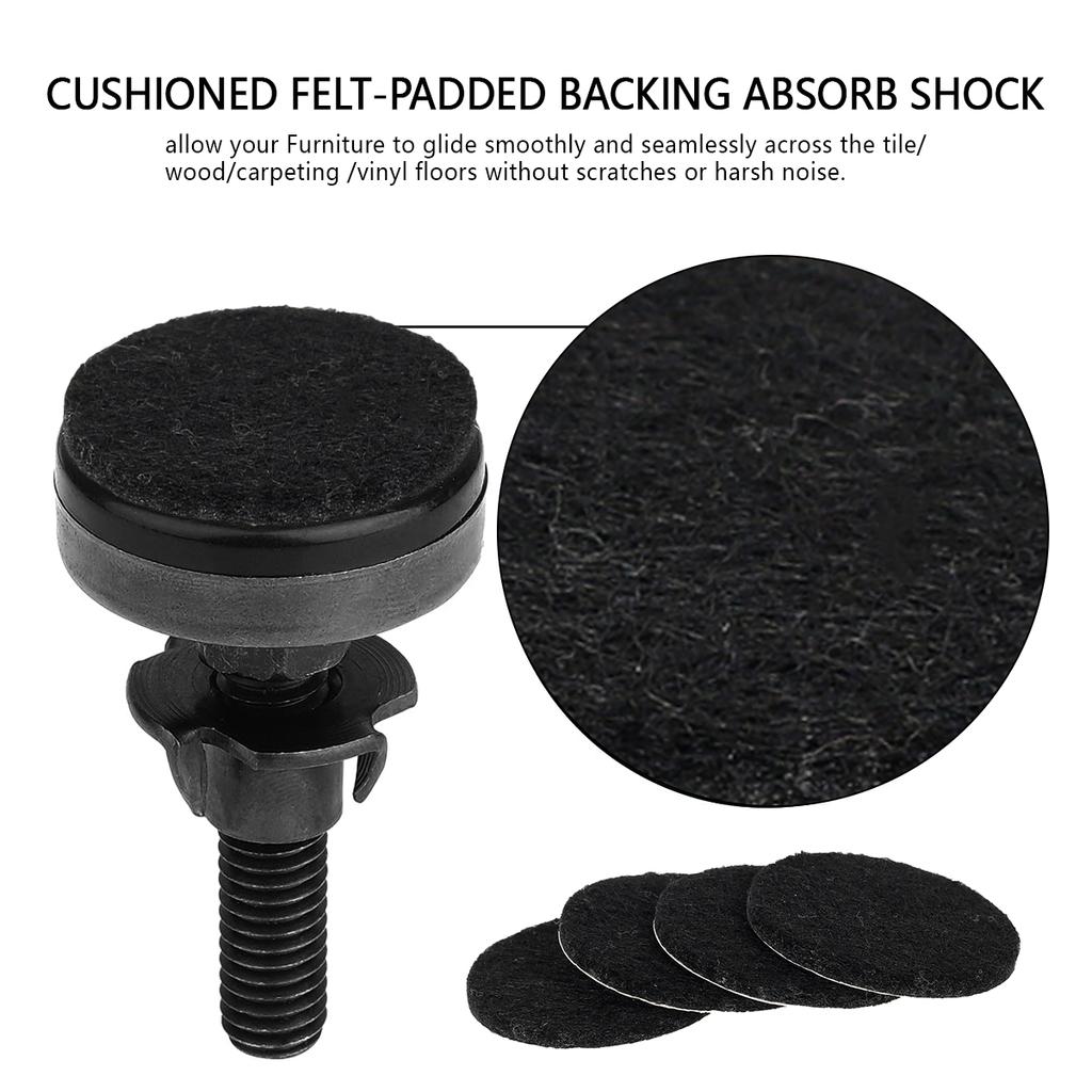 Möbel Verstellschraube Stuhlfüße Niveauausgleich Bodenschoner Beinpolster Basis Sofa Schrank Tisch Geräuschdämpfend rutschfest Sofaerhöhung