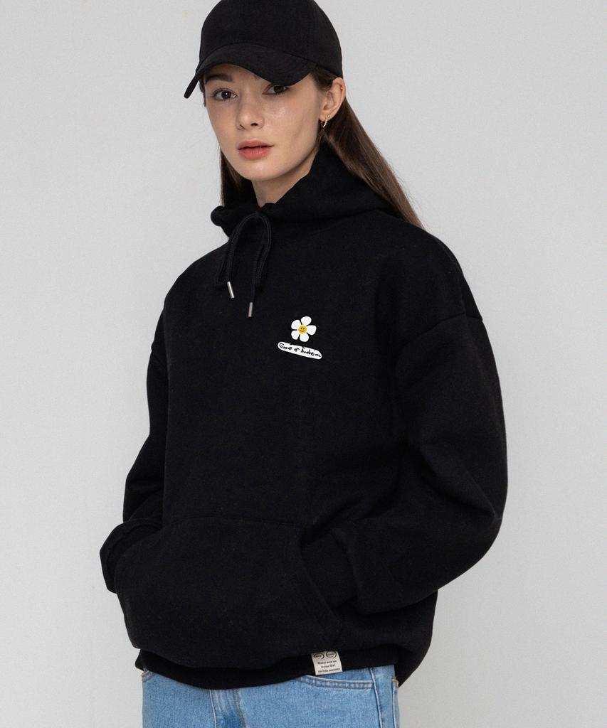 [Unisex] Flowerboard Smile Hoodie_Black