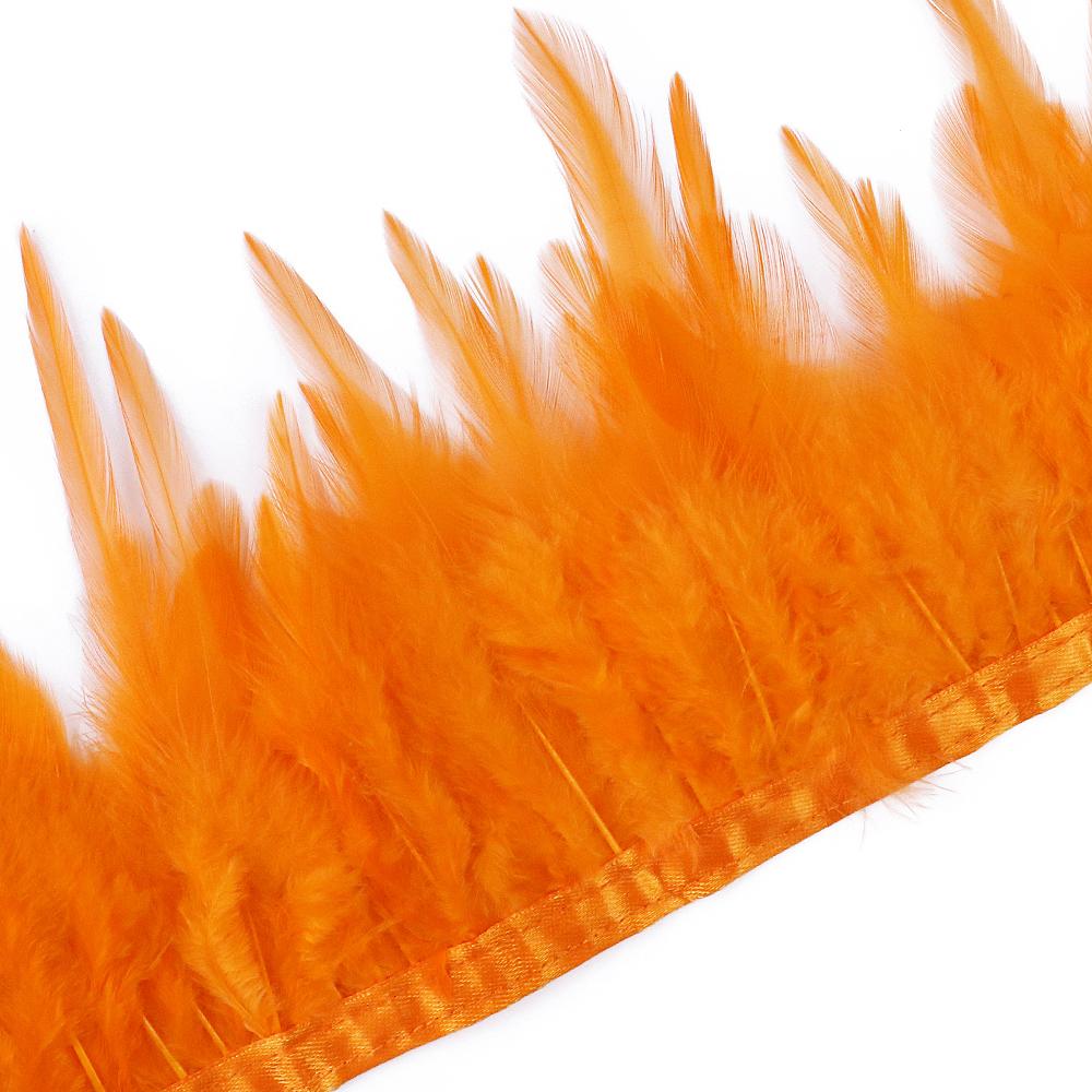 10Meter Black Saddle Rooster Hackle Feather Trim 10-15cm Cock Fringe Halloween Cosplay Dress Decor Pheasant Plume Selvage Crafts