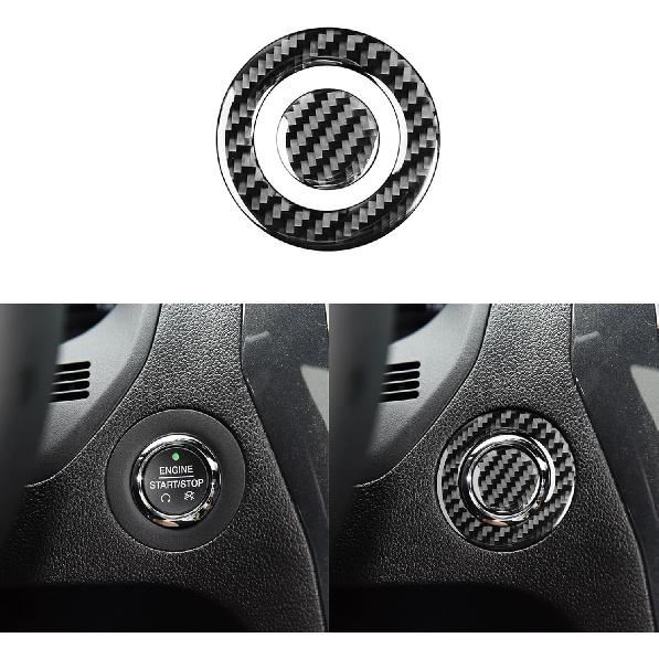 Real Carbon Fiber Car Central Navigation Screen Panel AC Outlet Vent Frame Sticker Compatible with Ford Explorer 2013 2014 2015 2016 2017 2018 2019