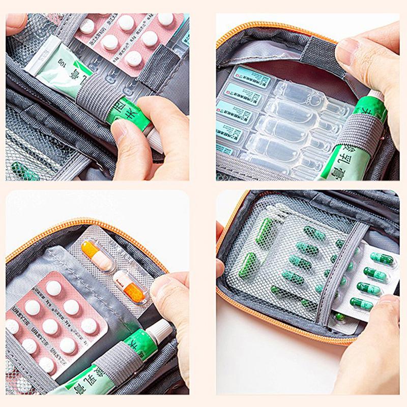 Medizinische Tasche für den Außenbereich, Reise-Aufbewahrungstasche für Medikamente, Erste-Hilfe-Tasche, Haushalts-Organizer