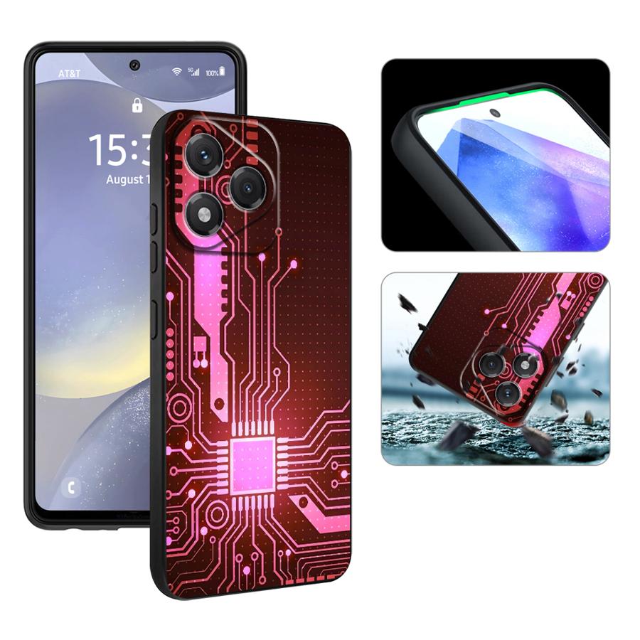 Case for Huawei P30 P20 Pro P20 P40 Lite P Smart 2019 P20 Lite 2018 Funda Phone Cover Retro Circuit Board