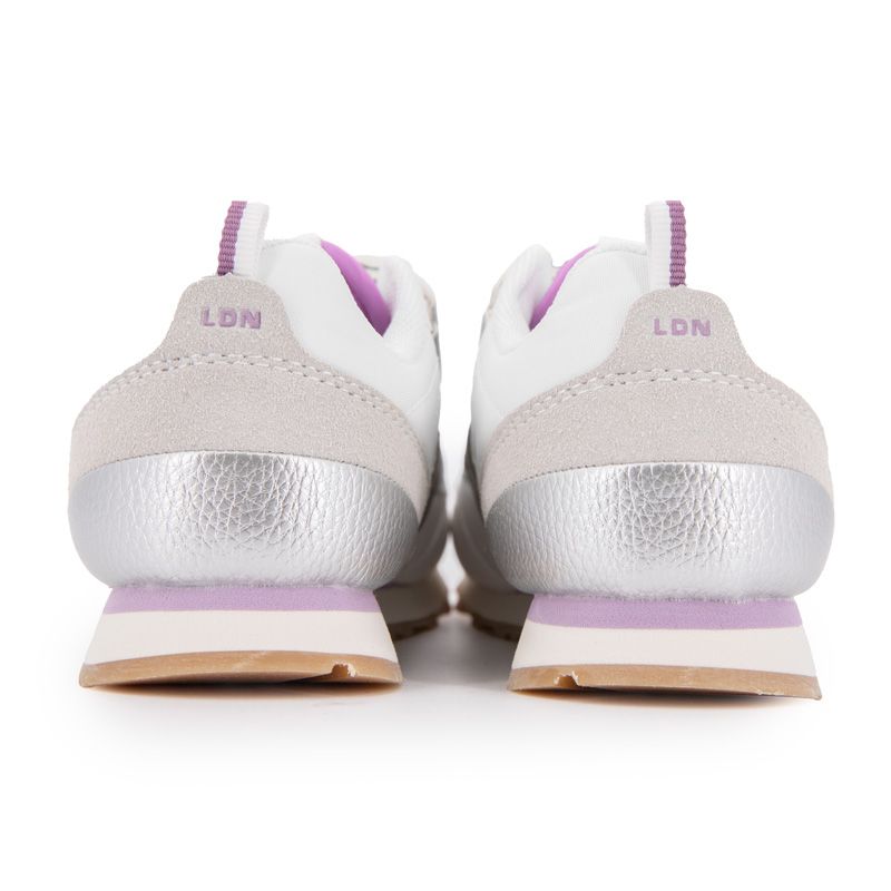 Baskets basses à scratch argent semelle crantée Dublin Enfant PEPE JEANS