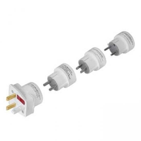 Lot De 4 Adaptateurs Secteur Travel Smart 12W Blancs – Neufs Sous Blister