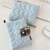 Multipurpose Heart Embroidery Notebook Fabric Diary Protective Cover Plaid Diary Book  Student
