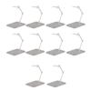 10 Sets Action Figure Stand Transparent Acrylic Anime Figure Display Stand Support Holder Base