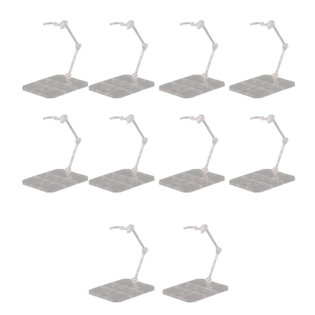 10 Sets Action Figure Stand Transparent Acrylic Anime Figure Display Stand Support Holder Base
