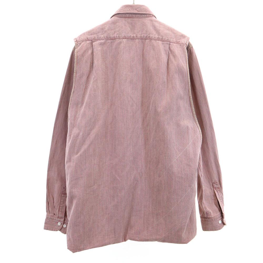 MIHARA YASUHIRO made in Japan Hickory stripe Long sleeve Layered shirt S Men's Used