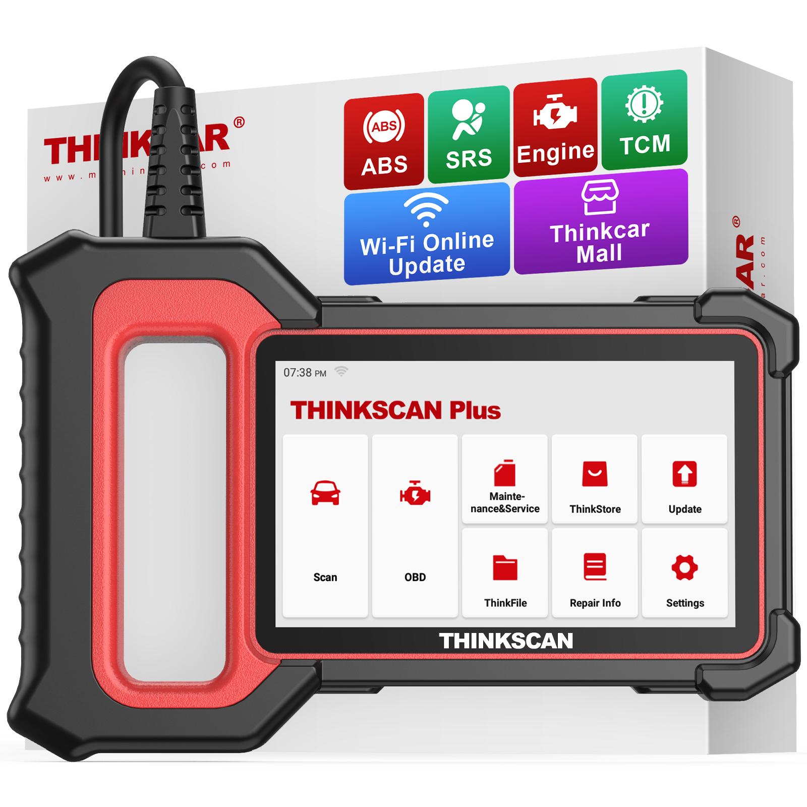 

THINKCAR Thinkscan Plus S5 OBD2 Scanner ABS/SRS/ECM/TCM System Auto Vin Diagnostic Scan Tool Car Repair Tools For DIY Car Owner Thinkscan plus s5