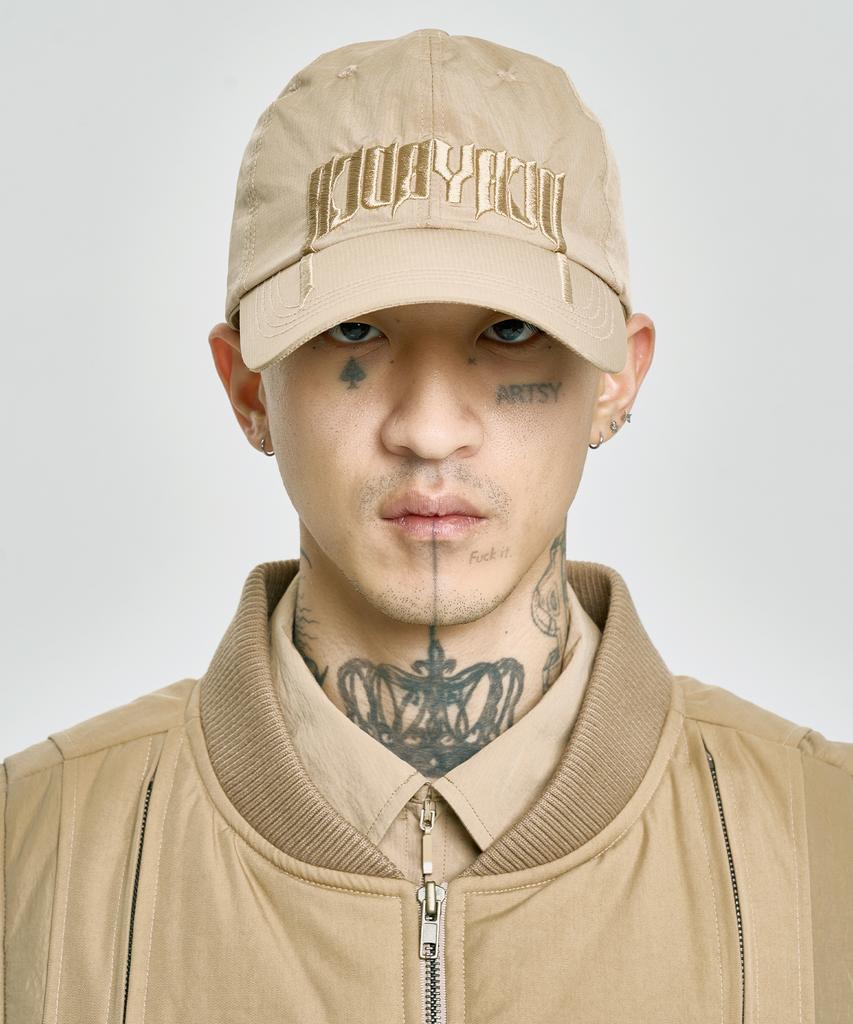 AJOBYAJO Arch Logo Nylon Cap [Beige]