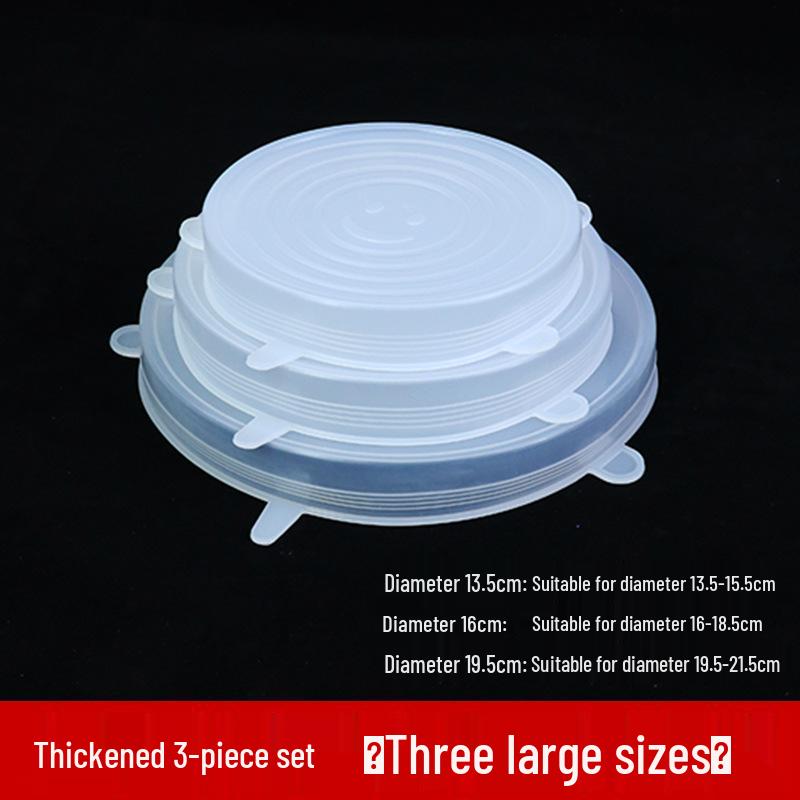 Silicone Universal Food-Grade Microwave Cover: Transparent, High-Temp Resistant