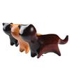 Ebony and Red Sandalwood Kitten Desktop Ornament - Handcrafted Creative Gift
