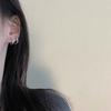 Simple Mini Micro-set Silver Earrings Female Daily Cold Wind Hundred Match Earrings Adjustable Vein Circle Elegant Simple Hoop Earrings