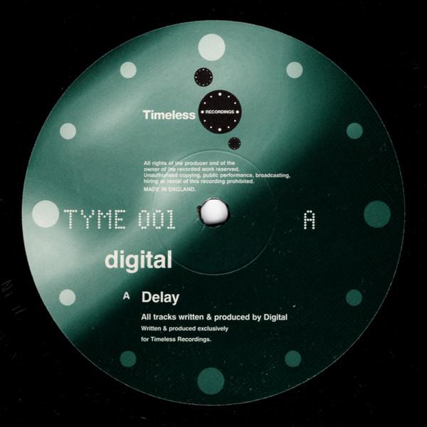 

12inch Record DIGITAL Delay Chrome Remix TYME001 TIMELESS 1999 UK Dance Electronica Used