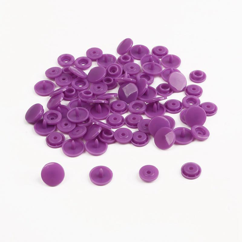 25-Color Resin Snap Button Set for Children's DIY Projects with Installation Tool