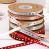 Classic Gold-stamped Heart Ribbons 1cm*30 meters Gift Packaging Ribbon  New Year