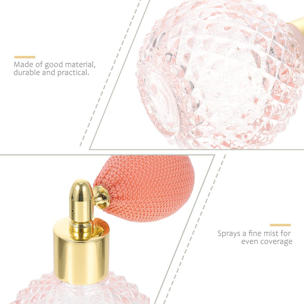 Empty Glass Gasbag Perfume Bottle Spray Travel Refillable Bottle for Perfume Samples Leak Proof Thickened Glass Portable Compact