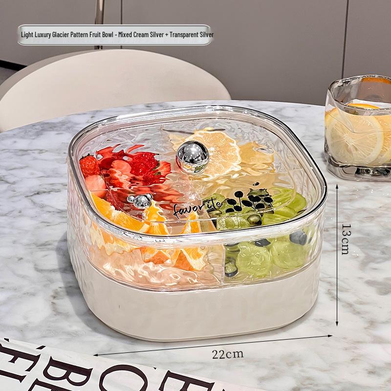 Sealed Compartments Luxury Fruit and Snack Storage Box with Lid