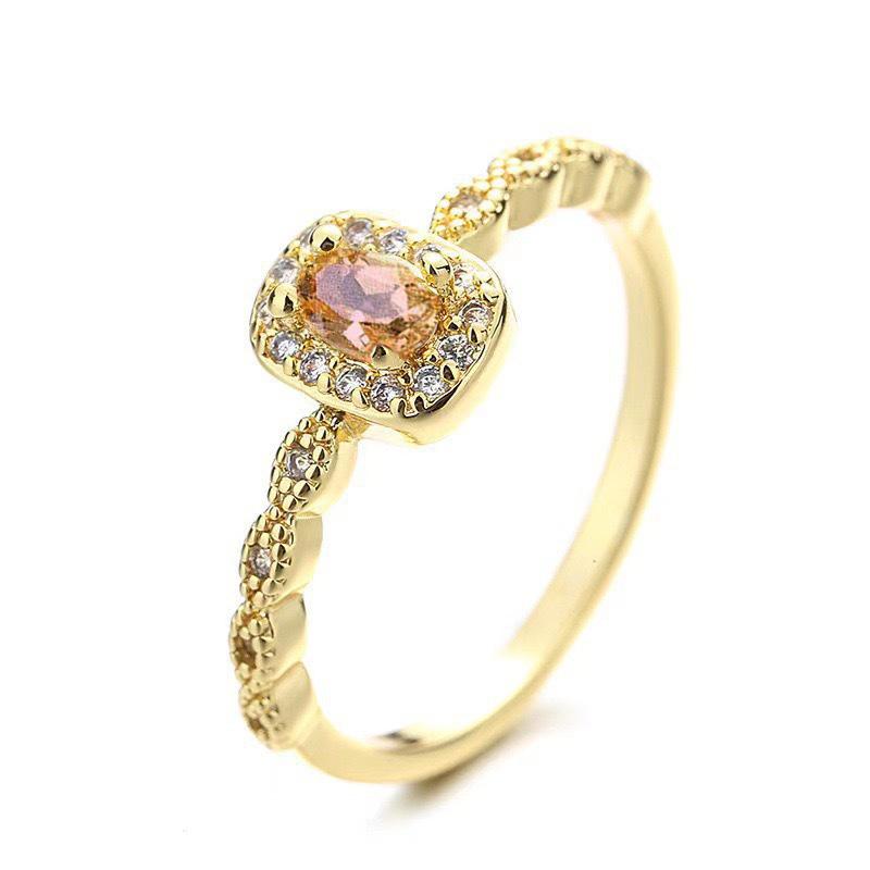 

Популярное натуральное пудровое кольцо с открытым ртом для женщин с ощущением высокого класса opening adjustable золотой