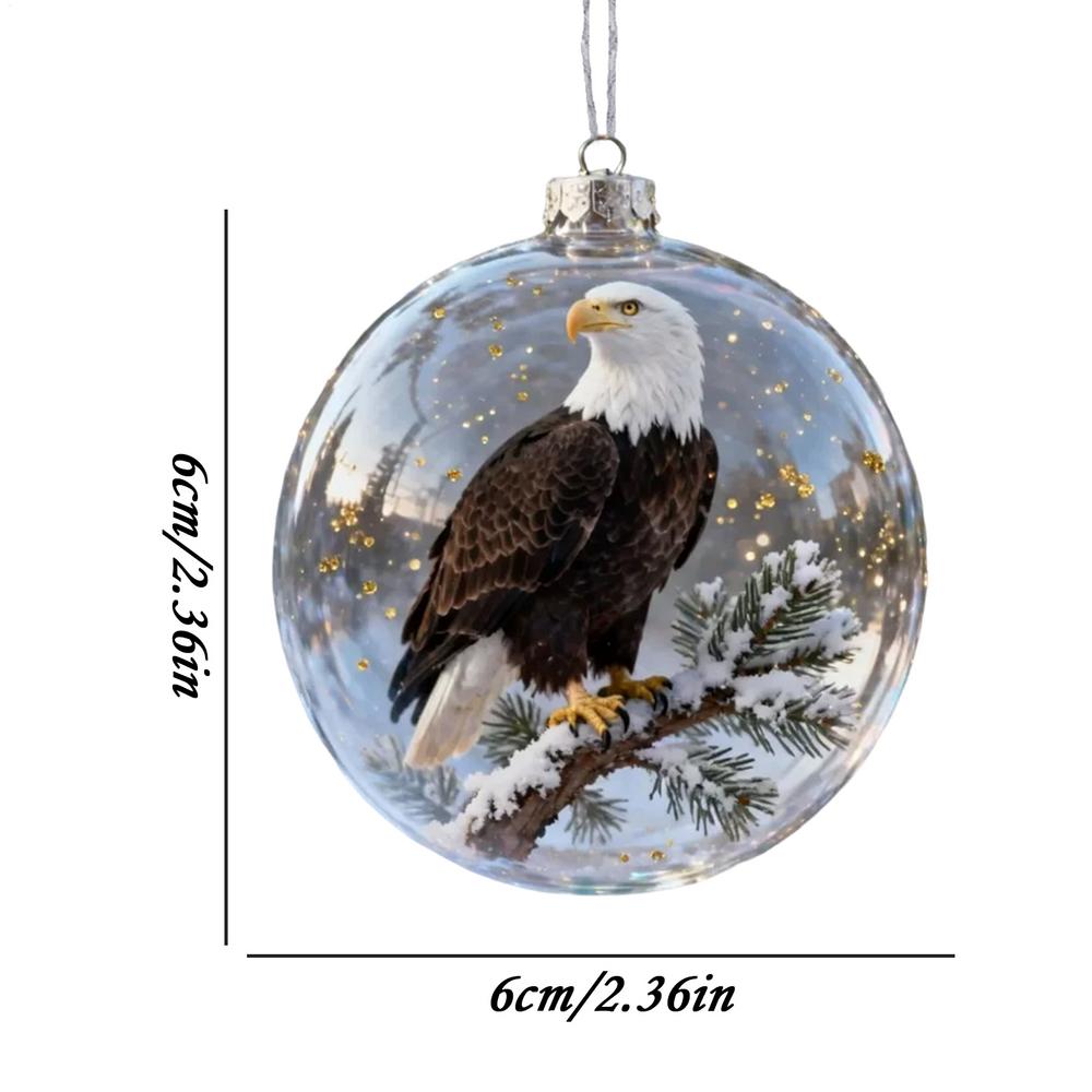Christmas Ball Ornaments Clear Holiday Pendant Decoration Christmas Ornaments Tree Decorations for Railing Window Wall Door