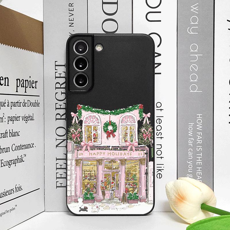 

Christmas Building Winter Snow Scenery Phone Case for Huawei Nova 13 12 11 Pro 10 SE Mate 40 Pro Plus P60 P40 Pro+ 5G Soft Cover Huawei Mate 50