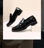 2024 Men's Fashion Shiny Leather Loafers - British Style Moccasins for Business and Casual Wear