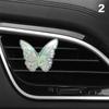 Colorful Butterflies Car Vent Aromatherapy Diffuser Plaster Floral Air Freshener Ornament Car Aromatherapy Accessories Interior