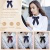 Women Girls Pre-tied Adjustable Bow Tie, Solid Ribbon Long Tail Bowknot for JK Uniform Lolita Shirt School Cosplay Party