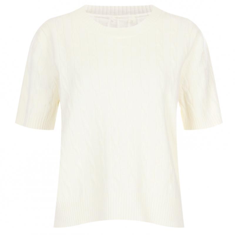 Shop   Women S Mid SeaSon verSatile Short Sleeve Cable Knit Gray Naru Wkn 20350