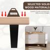 4Pcs Natural Wooden Furniture Legs 10/15cm Non-Slip Sofa Cabinets Bed Table Chair Replacement Increase Height Feet
