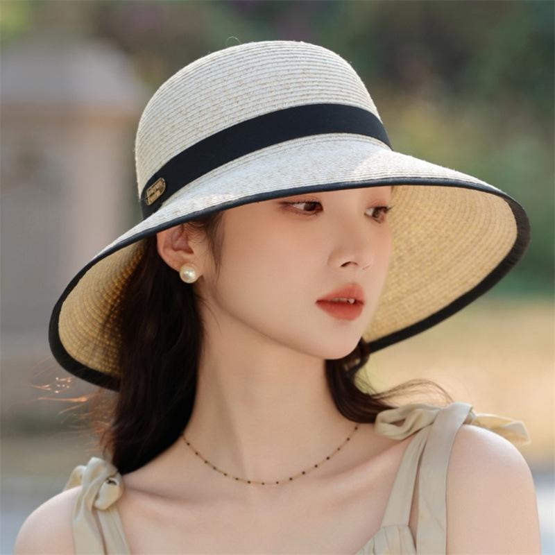 Sun Hat Children's Summer New Big Brim Straw Hat Travel Seaside Sunscreen Beach Hat Versatile Straw Sun Hat