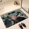 ANIME S-Spy Family Floor Mat Absorbent Floor Mat Non-Slip Entrance Rug for Bathrooms Restrooms and Toilets