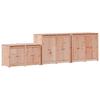 Outdoor Kitchen Cabinet MEPPEL 3 Pcs. White Solid Pine Wood