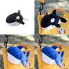 Cute Shark Blue Whale Orcinus Orca Plush Doll Pendant Wallet For Kids Gift And Accessories