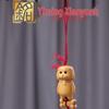 Massivholz Kleine Hundeschnitzerei Handy-Lanyard-Anhänger - Kreativer Tierkreiszeichen Hund Taschenanhänger