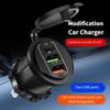Universal 12-24V Motorcycle Car Charger Dual USB Type-C Charger Adapter Waterproof Power Socket for Auto Truck ATV Boat