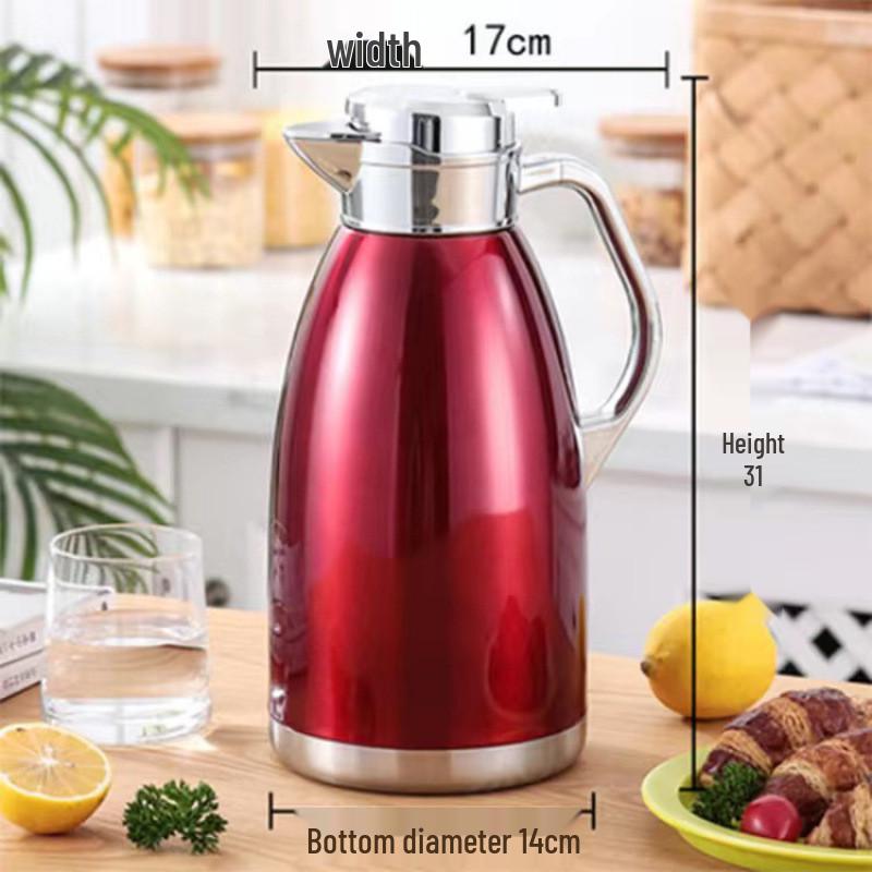 Thickened 304 Stainless Steel Insulated Thermos Flask - Large Capacity Vacuum Hot Water Bottle for Home Use