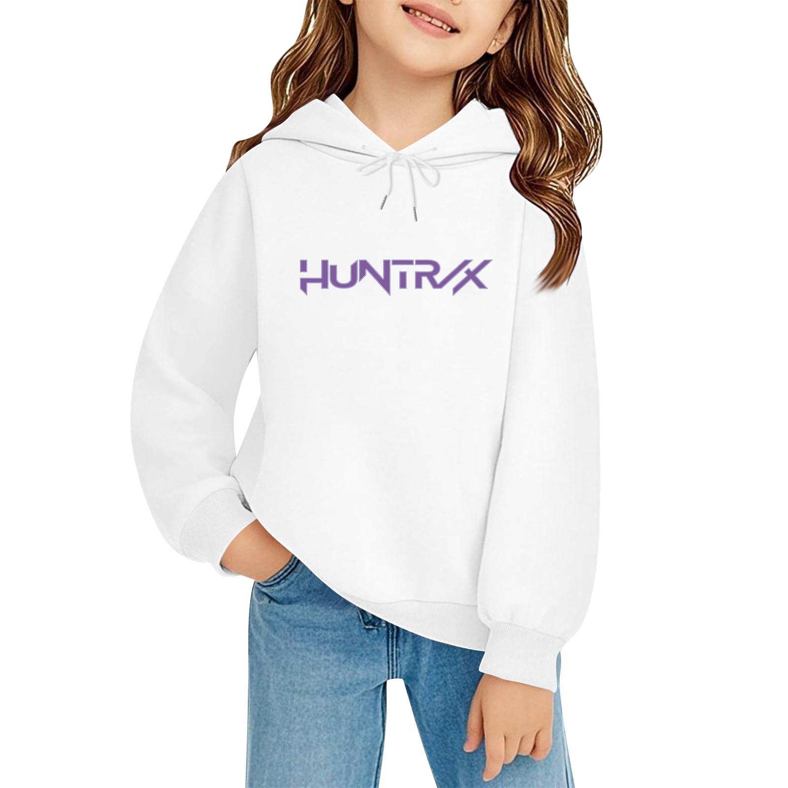 

Детский пуловер с длинным рукавом, свободного кроя, с принтом букв, капюшоном на шнурке 160 белый