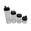 Pet-Friendly Transparent Seasoning Bottle with Double Flip-Top for Salt, Pepper, MSG, and Barbecue.