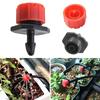 200Pcs 8 Hole Irrigation Dripper Adjustable Irrigation Sprinkler 360 Degree Drip Emitters for Watering System