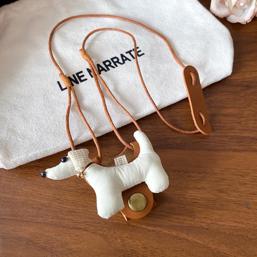 Mengqu Cute Puppy Necklace~ Children's Fun Versatile Long Accessories Women's New Popular Necklaces