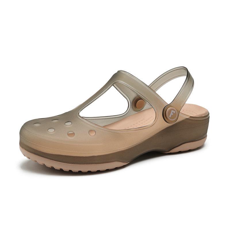 2025 Summer Women's Mary Jane Jelly Sandals: Soft Sole, Non-Slip, Perfect for Beach or Garden