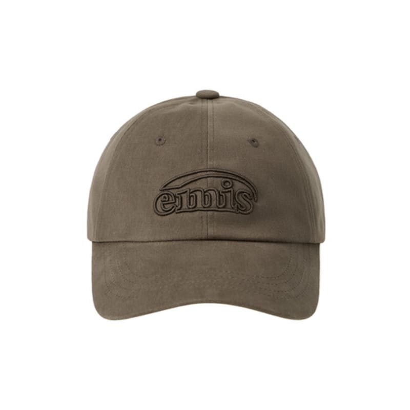 

EMIS COTTON BRUSHED BALL CAP-BROWN BROWN