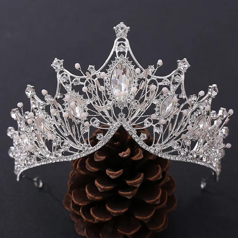 Elegant Princess Crowns Sparkling Rhinestone Diadem Bridal Tiaras  Photoshoot Accessories