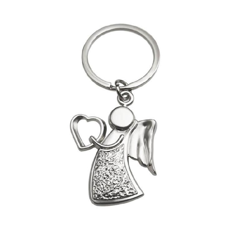 Schutzengel Schlüsselanhänger Silber Metall Anhänger für Autoschlüssel Segnungsanhänger Schmuck