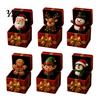 Playful Home Desk Ornament Christmas Magic Pop-Up Gift Box, Cute Reindeer Santa Claus Gingerbread Prank Unique Holiday Surprise Reusable Spring-Loaded