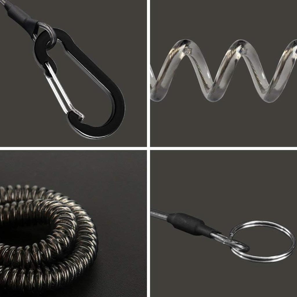 DELUXEFOX Spiral Cord [Set of 3] Wire Curled Cord Fishing