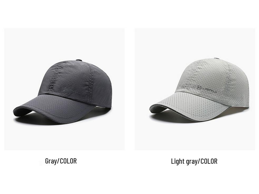 Men's Mesh Quick-Dry Baseball Cap - Breathable Sun Protection with Reflective Sandwich Brim Duckbill Hat.